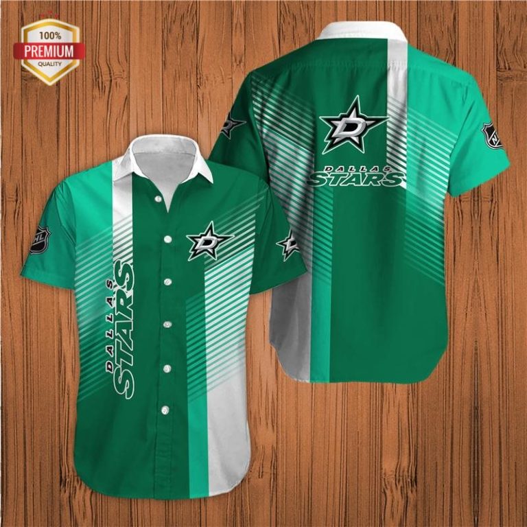 Dallas Stars Team AOP Short Sleeve Button Shirt