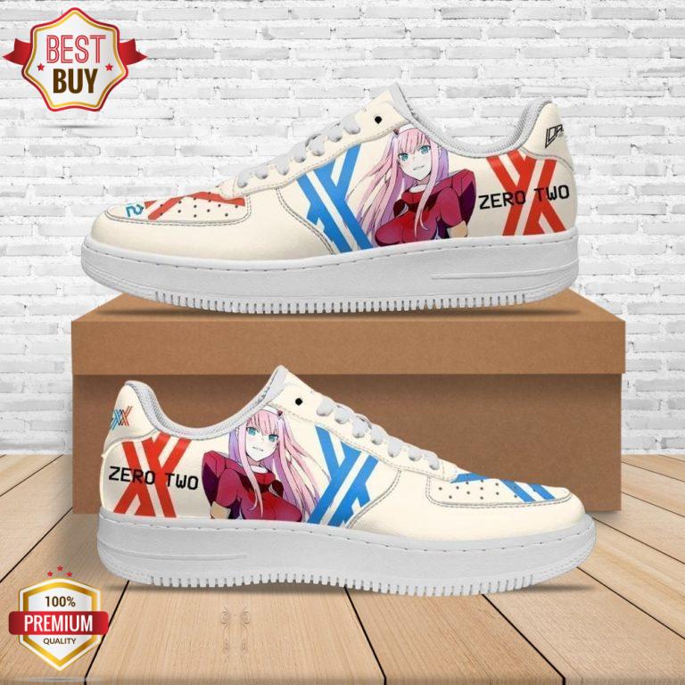 Darling In The Franxx Code 002 Zero Two Anime Custom Air Force 1 Sneakers