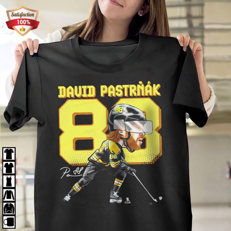 David Pastrnak Boston Hockey Signature T-Shirt