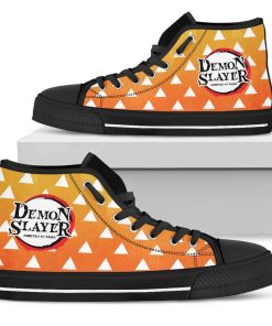 Demon Slayer Agatsuma Zenitsu Patter High Top Shoes