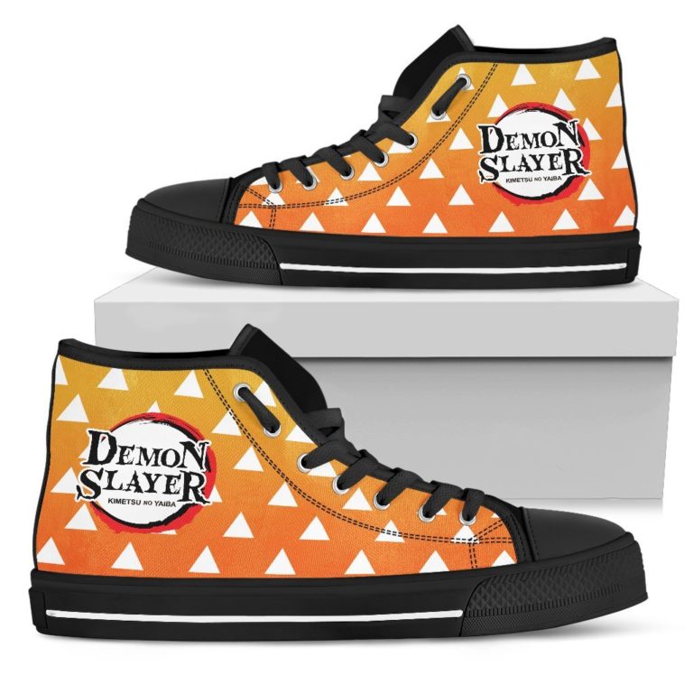 Demon Slayer Agatsuma Zenitsu Patter High Top Shoes