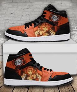 Demon Slayer Kyojuro Rengoku JD1 High Shoes – Custom Sneakers