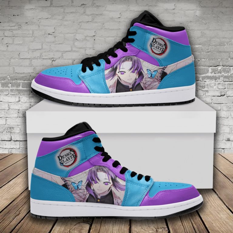 Demon Slayer Shinobu Kocho JD1 High Shoes – Custom Sneakers