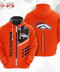 Denver Broncos United In Orange Hoodie