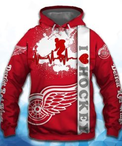 Detroit Red Wings All Over Print Hoodie