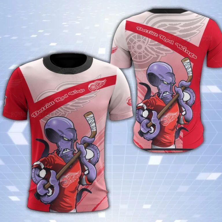 Detroit Red Wings Mascot 3D Print T-Shirt