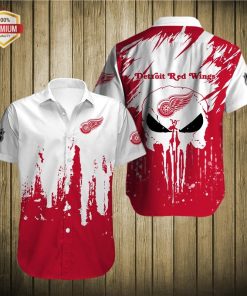 Detroit Red Wings Team AOP Short Sleeve Button Shirt