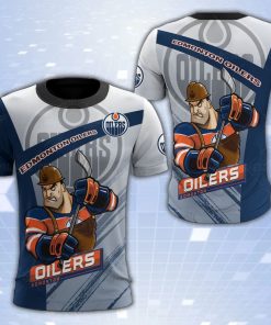Edmonton Oilers Mascot 3D Print T-Shirt
