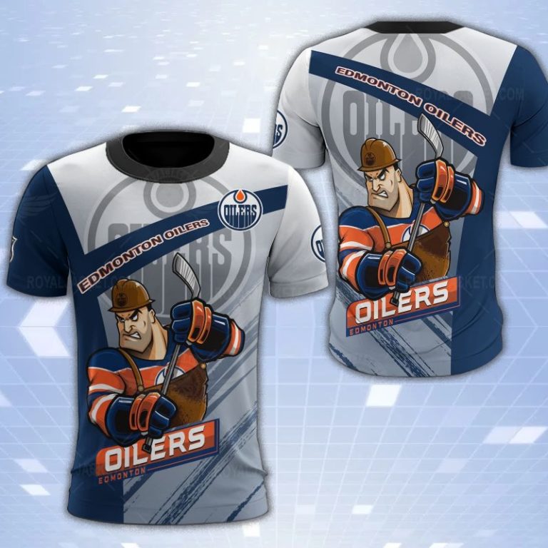 Edmonton Oilers Mascot 3D Print T-Shirt