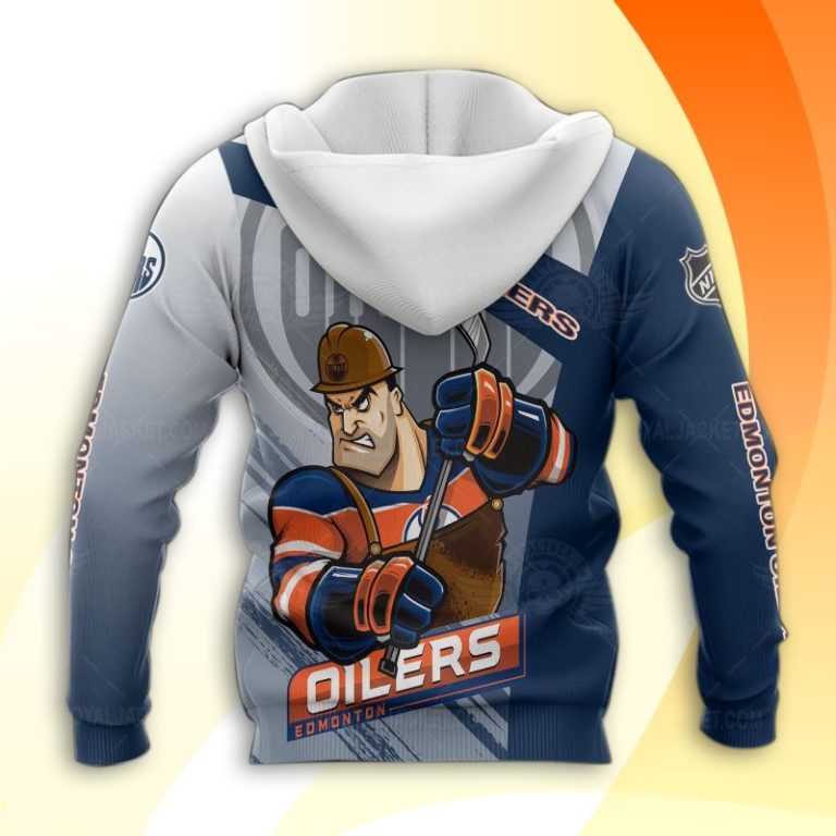 Edmonton Oilers Hockey Mascot 3D All Over Print Hoodie and Zip-up
