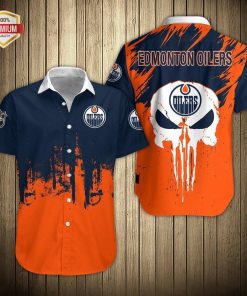 Edmonton Oilers Team AOP Short Sleeve Button Shirt