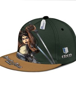 Eren Snapback Hat Custom Attack On Titan Anime Hat