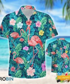Flamingo Hawaii Shirt Aloha Shirt Flamingo Hawaii Shirt Aloha Shirt