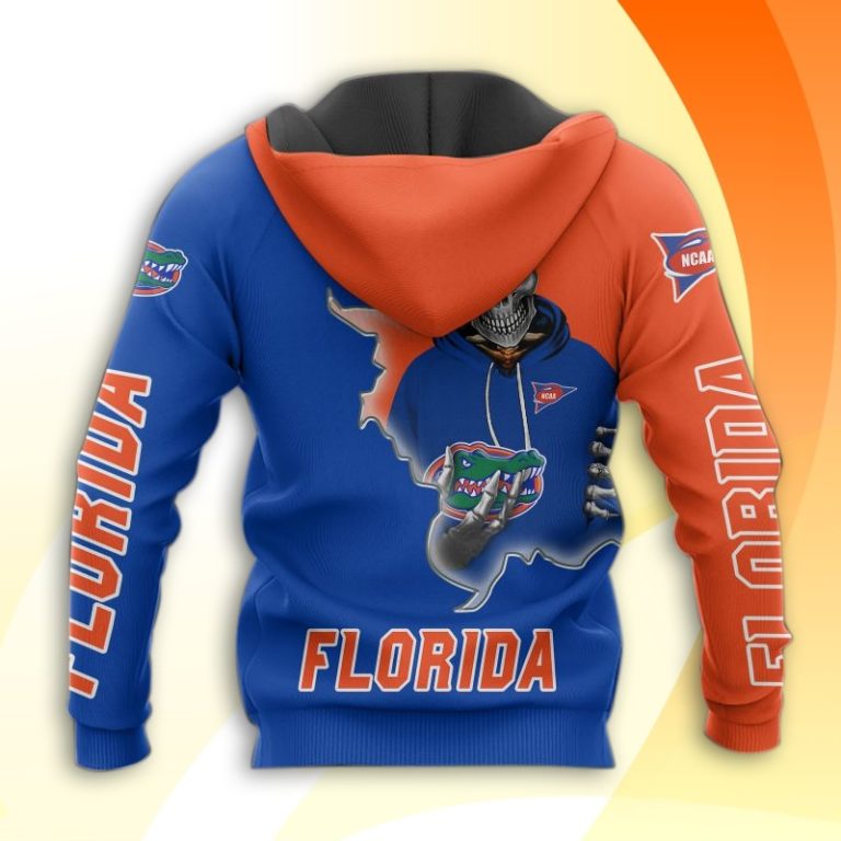 Florida Gators Skull 3d All Over Print Hoodie And Zip-Up