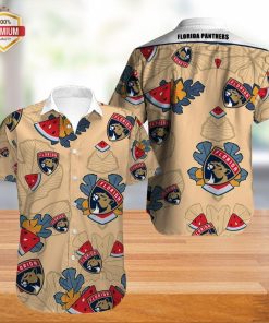 Florida Panthers Football Short Sleeve Button Up Shirt