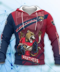 Florida Panthers Hockey Mascot 3D All Over Print Hoodie and Zip-up