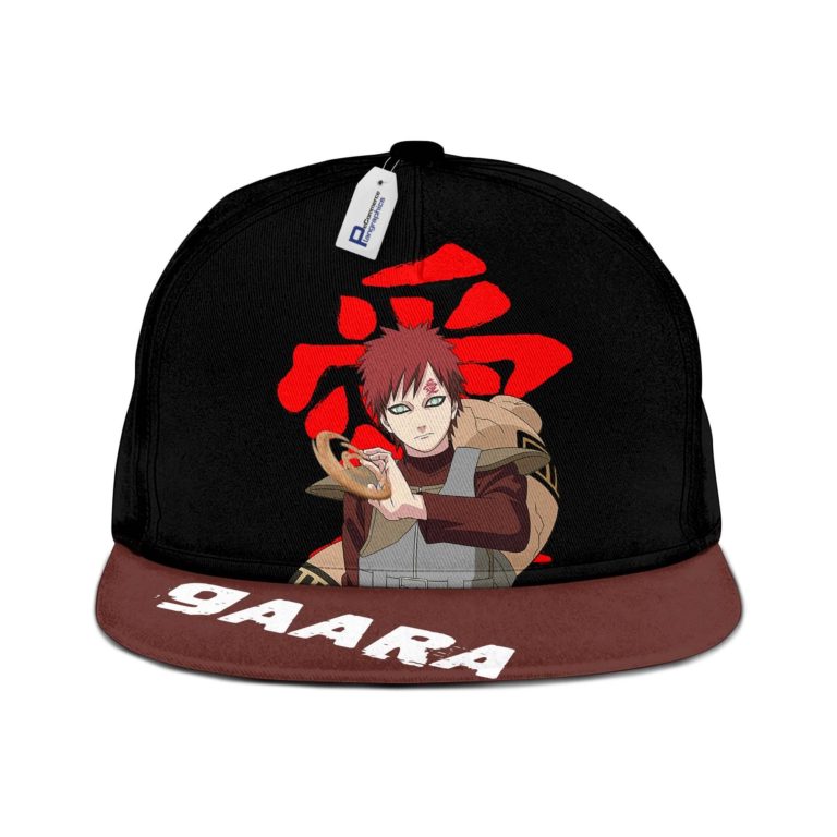 Gaara Snapback Hat Custom Naruto Anime Hat