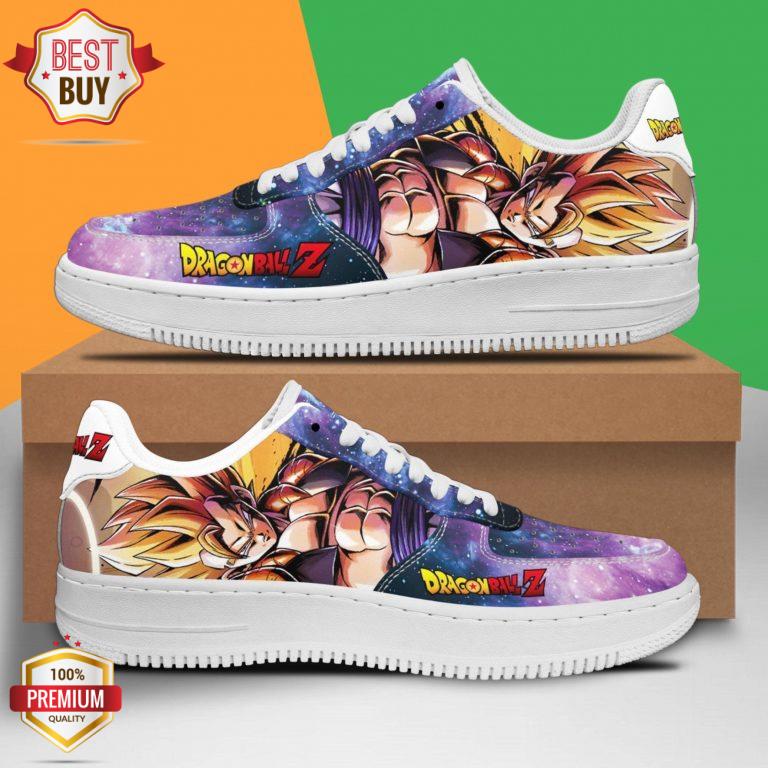 Gogeta Dragon Ball Z Anime Custom Air Force 1 Sneakers – Custom AF 1 Shoes