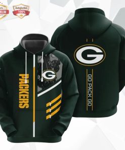Green Bay Packers Go Pack Go Up 3D Print Hoodie