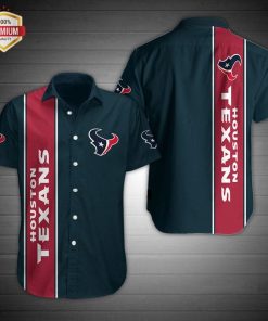 Houston Texans Football Short Sleeve Button Up Shirt
