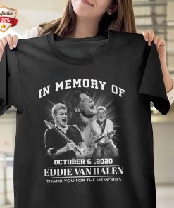 In Memory Of October 6 2020 Eddie Van Halen Thank You For The Memories T-Shirt