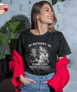 In Memory Of October 6 2020 Eddie Van Halen Thank You For The Memories T-Shirt