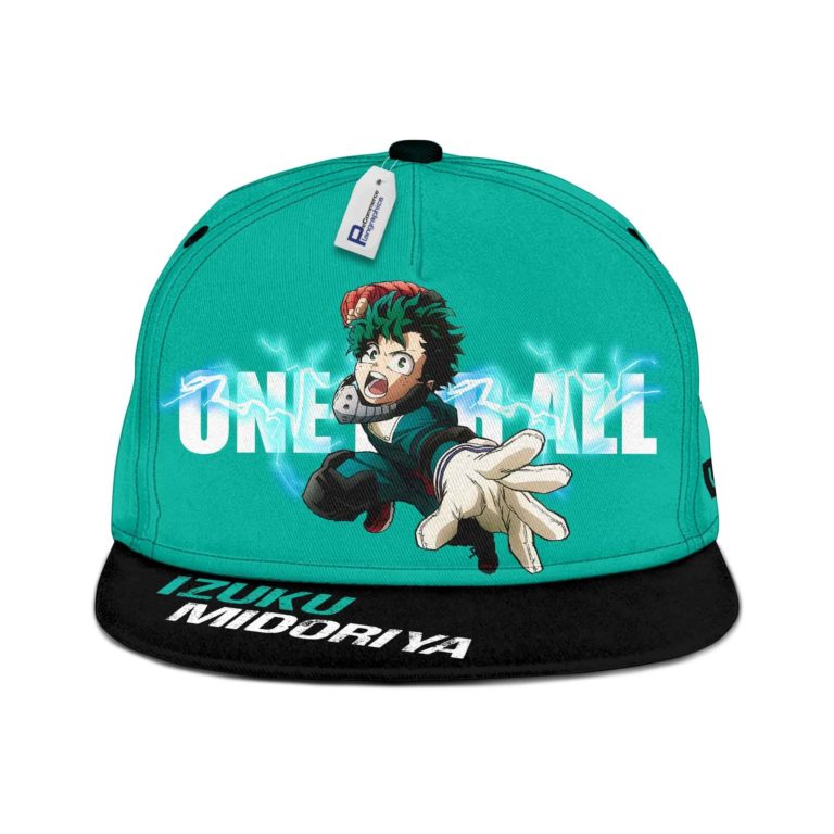 Izuku Midoriya Cap Hat One For All My Hero Academia Anime Snapback