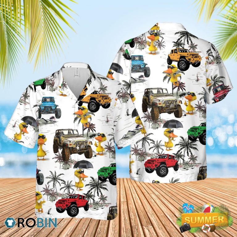 Jeep Duck Hawaiian Shirt Aloha Shirt, Aloha Shirt