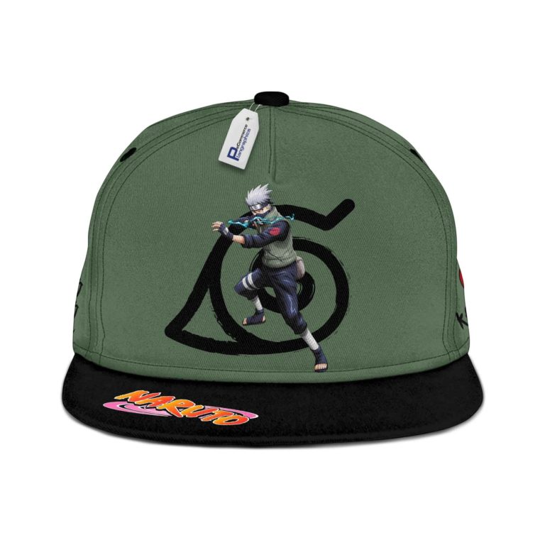 Kakashi Snapback Hat Custom Konohagakure Naruto Anime Hat