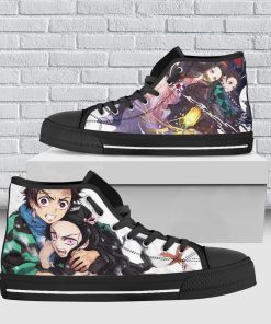 Kamado Tanjiro And Nezuko High Top Shoes