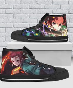 Kamado Tanjiro High Top Shoes Demon Slayer Anime Shoes