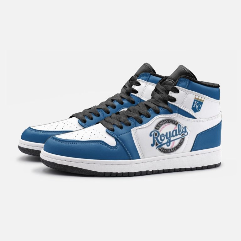 Kansas City Royals Custom Jordan 1 Sneakers Boots