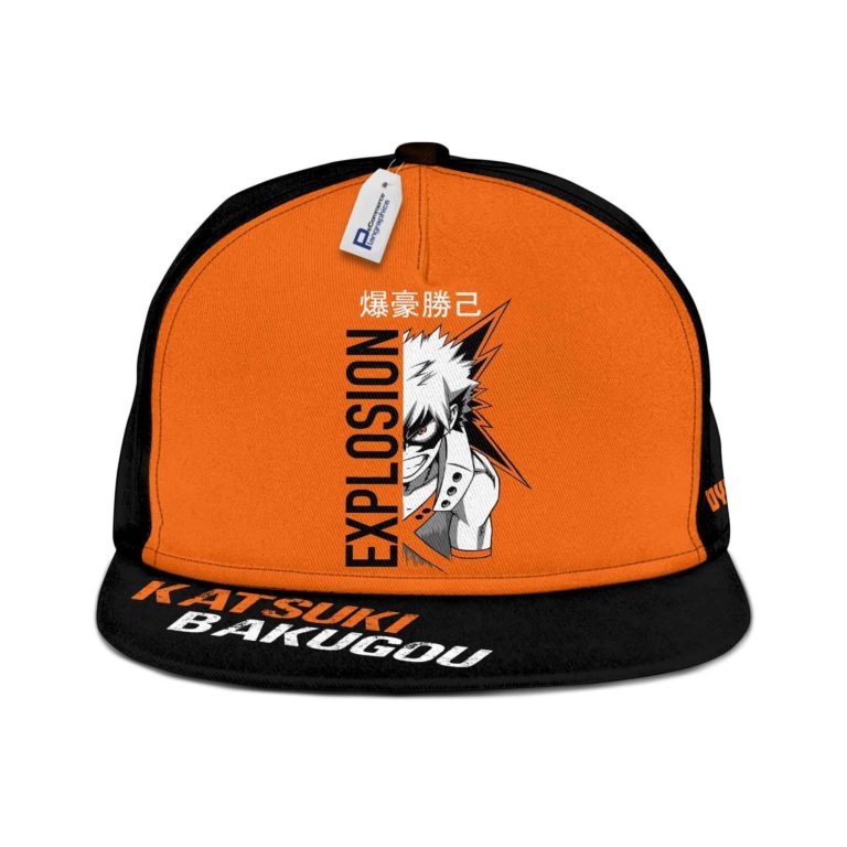 Katsuki Hat Cap Explosion My Hero Academia Anime Snapback Hat