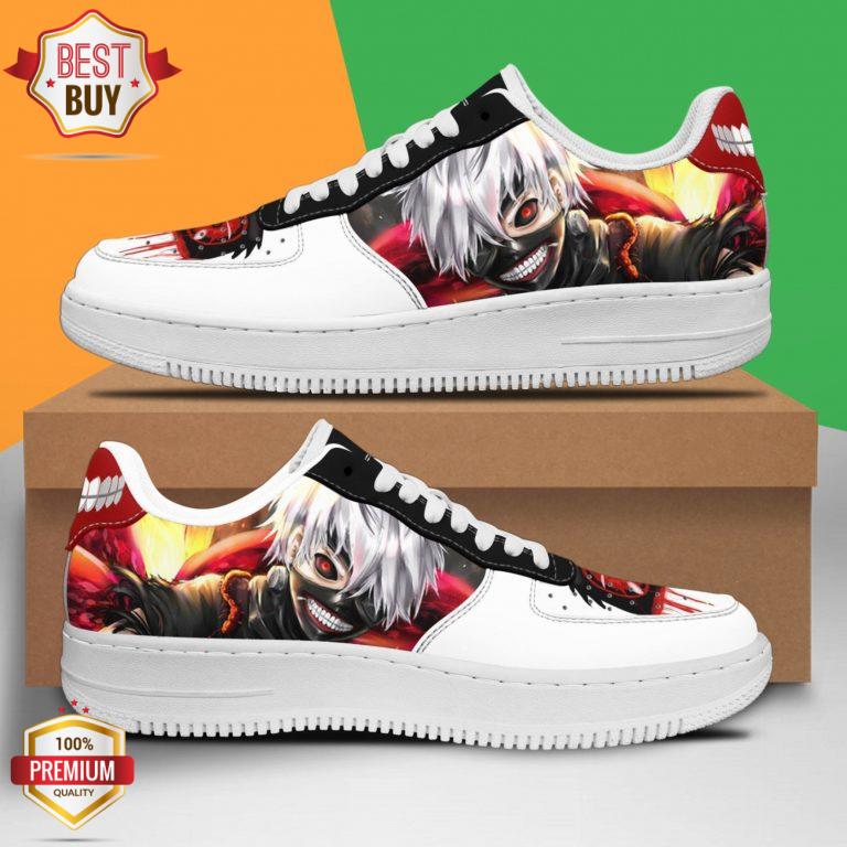 Ken Kaneki Tokyo Ghoul Anime Custom Air Force 1 Sneakers