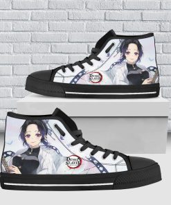 Kimetsu No Yaiba Kochou Shinobu High Top Canvas Shoes