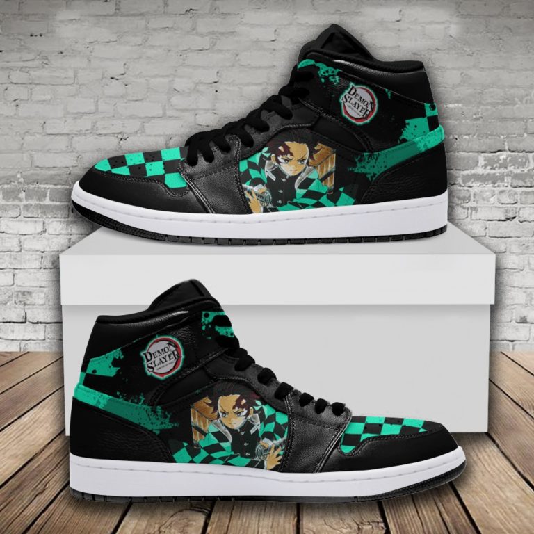 Kimetsu No Yaiba Tanjiro JD1 High Shoes Custom Sneakers