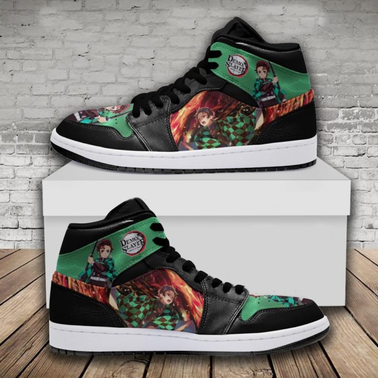 Kimetsu No Yaiba Tanjiro Pattern JD1 High Shoes