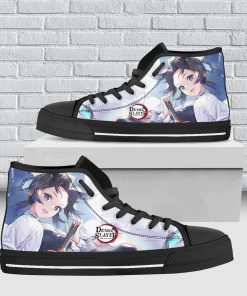 Kochou Shinobu Kimetsu No Yaiba High Top Canvas Shoes