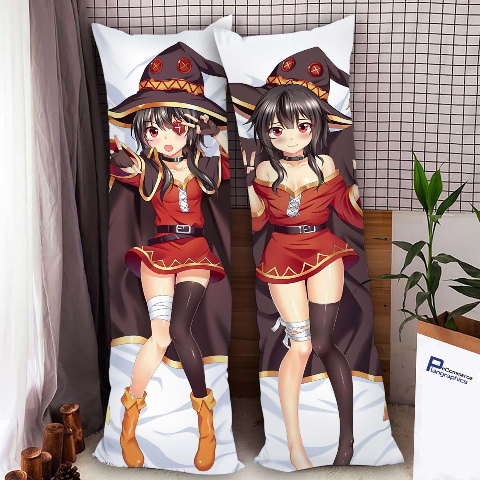 megumin naked body pillow