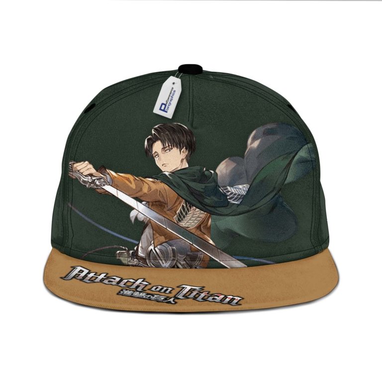 Levi Ackerman Snapback Hat Custom Attack On Titan Hat