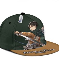 Levi Ackerman Snapback Hat Custom Attack On Titan Hat