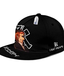 Light Yagami Kira Hat Cap Death Note Anime Snapback Hat