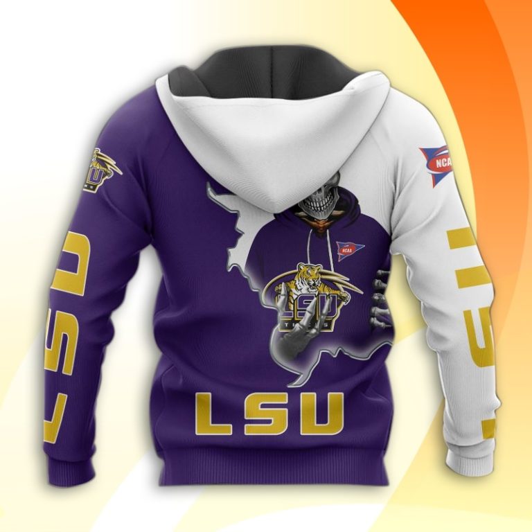 Lsu Tigers Skull 3D All Over Print Hoodie and Zip-up
