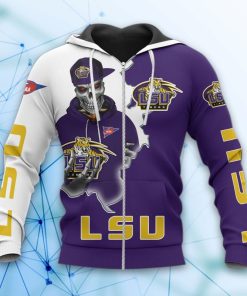 Lsu Tigers Skull 3D All Over Print Hoodie and Zip-up