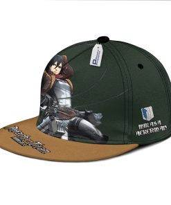 Mikasa Ackerman Snapback Hat Custom Attack On Titan Hat