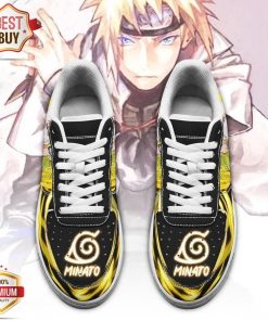 Minato Namikaze Naruto Anime Sneakers – Custom AF 1 Shoes Minato Namikaze Naruto Anime Sneakers – Custom AF 1 Shoes