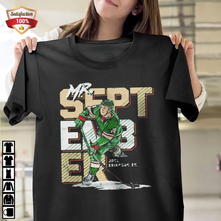 Minnesota Hockey Joel Eriksson Mr. September Signature T-Shirt