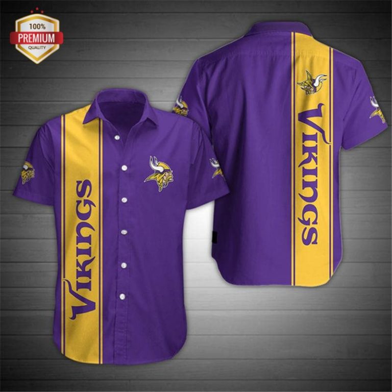 Minnesota Vikings Casual Button-Down Shirt