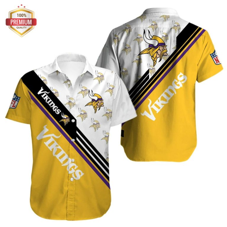 Minnesota Vikings Football Casual Button-Down Shirt