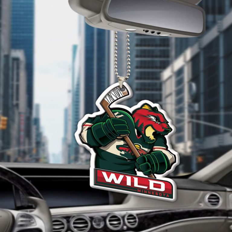 Minnesota Wild Mascot Acrylic Car Ornament